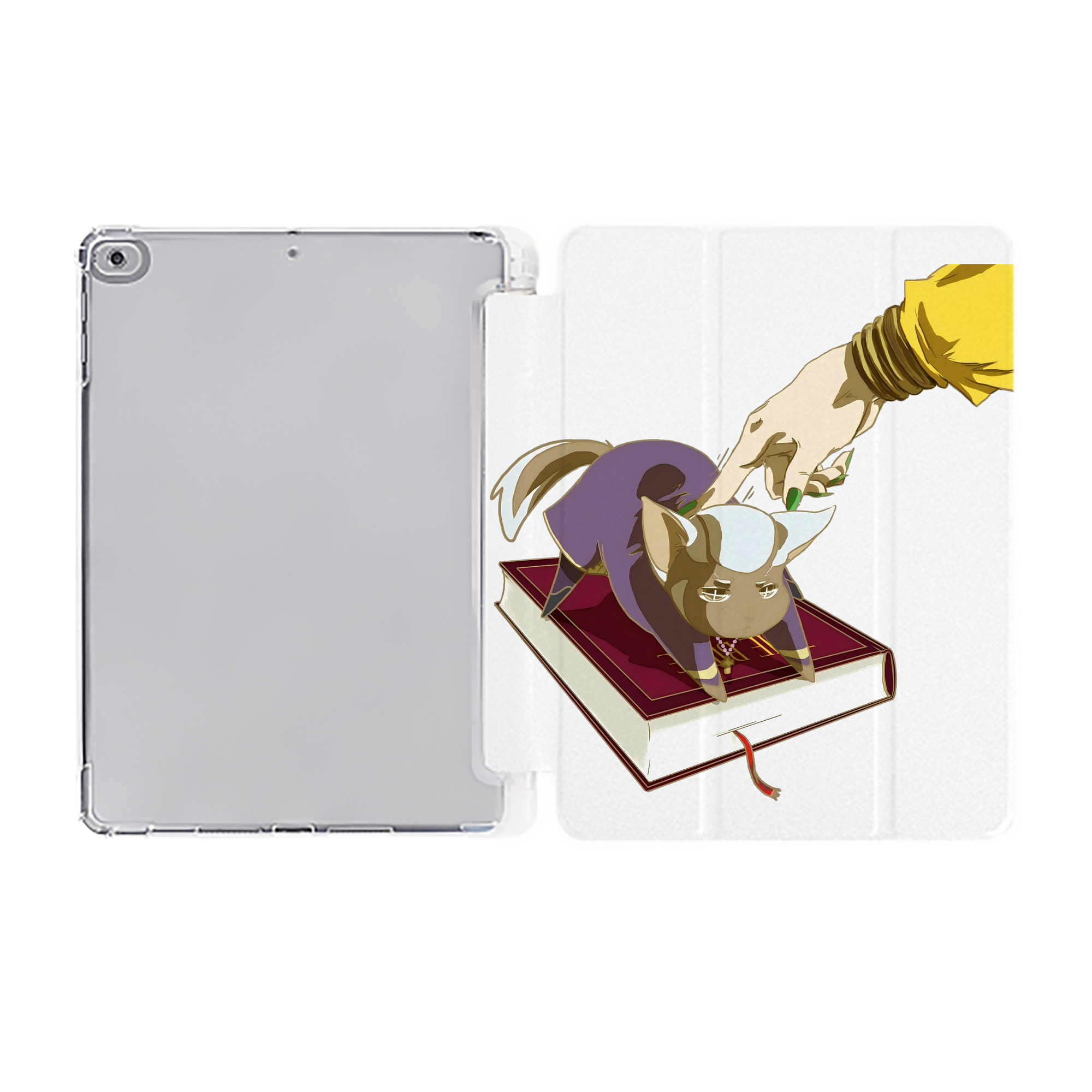 （画像用） ジョジョの奇妙な冒険 JoJo's Bizarre Adventure IPad ケース ペン収納付き 三つ折りスタンド PUレザー×シリコン 対応機種9.5/10.5/10.9インチ